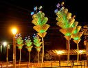 "Silicon Forest" illuminates the Interstate/Rose Quarter Station.