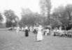 Archery meet, Washington Park, men and women participants lining up for meet, 1915 [Library of Congress]