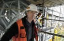 DANA OLSEN/THE OREGONIAN Tram project manager for City of Portland, Rob Barnard at the OHSU station.