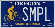 Share the Road License Plate