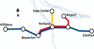 Click here for a detailed map of the MAX route and stations